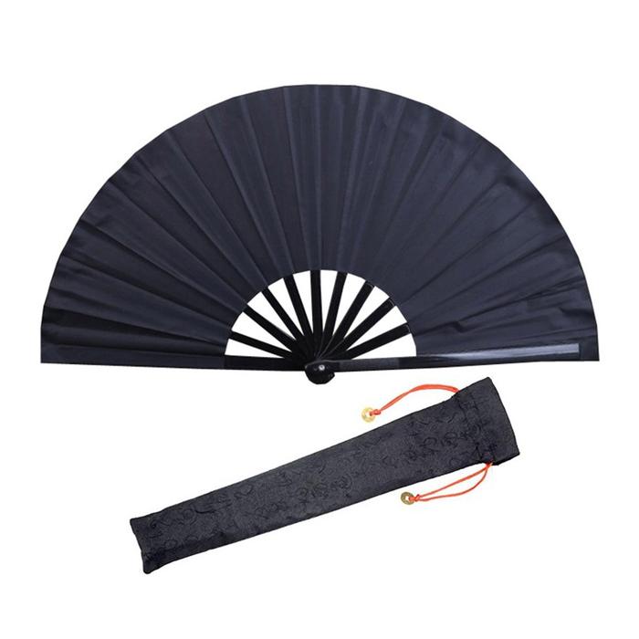 Chinese Kung Fu Fan with Fabric Cover Folding Fan Chinese Hand Fan