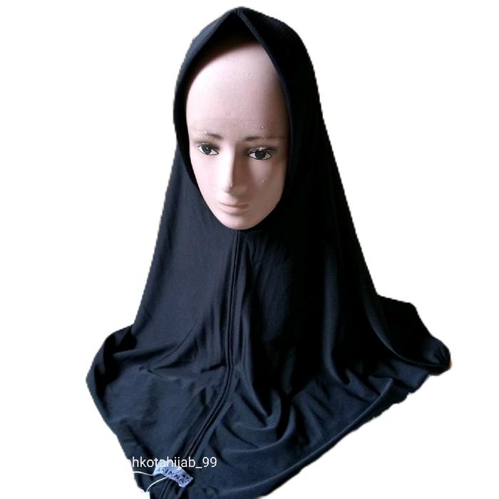 Hijab Bergo Hamidah Jersey Ukuran M by Arina untuk Muslimah Instan