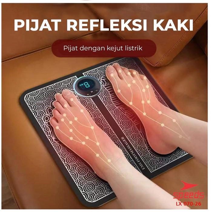 SPEEDS EMS Foot Massage Mat Pijat Kaki EMS Pad Mat Alat Pijat Kaki Alat Electric Pijat Kaki Japan Or