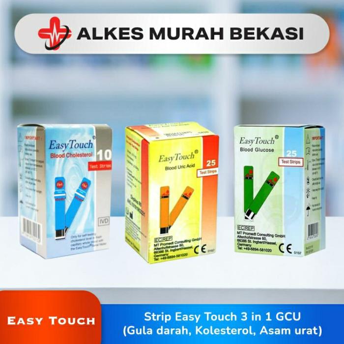 EASY TOUCH Strip gula darah asam urat cholesterol / refill Easy touch / isi ulang strip Easy touch