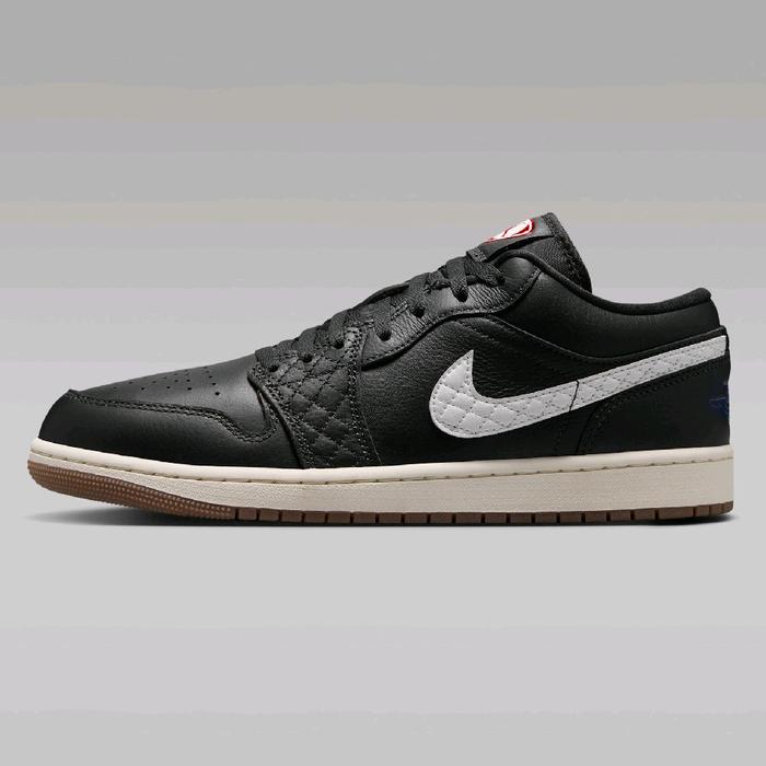 Nike Sepatu Casual Sneakers AJ 1 Low SE BIG SIZE 47.5 Off-Noir/Sail ORIGINAL