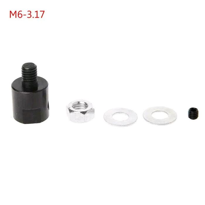 Adapter Mini Gerinda Dinamo As 3.17mm Converter Motor Coupler Coupling M6x3.17mm