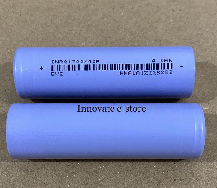 (EM) Baterai batre cell eve 21700 4000mah high drain discharge 50a baru original