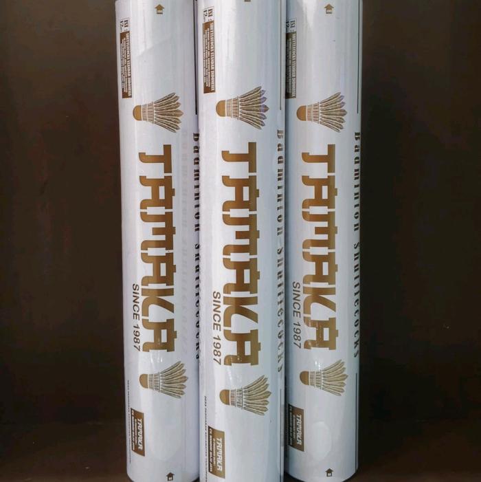 shuttlecock Bulu Ayam Tamaka Putih Badminton Olahraga