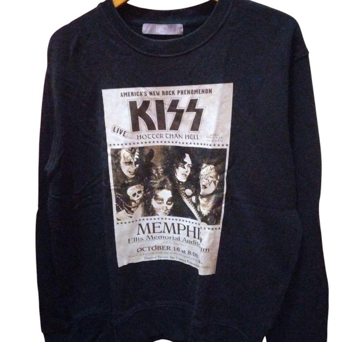 hoodie pria second import Sweater Cowok Hitam