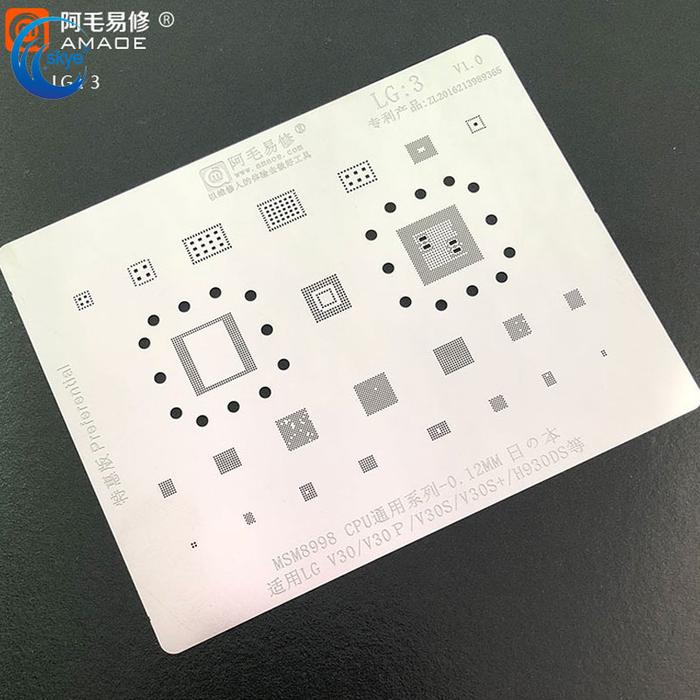 Amaoe LG3 BGA Reballing Stencil Template for LG V30/V30P/V30S