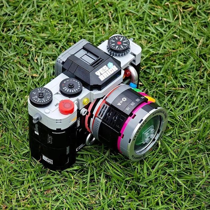 Camera Brick Building Blok Toys Puzzle Polaroid Mainan Anak Balok Susun DIY Kamera Digital Vintage P