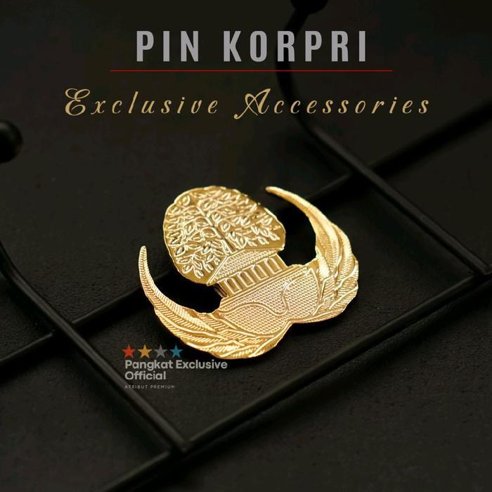 Terbaru Pin Korpri Kuningan Sepuh Emas Asli