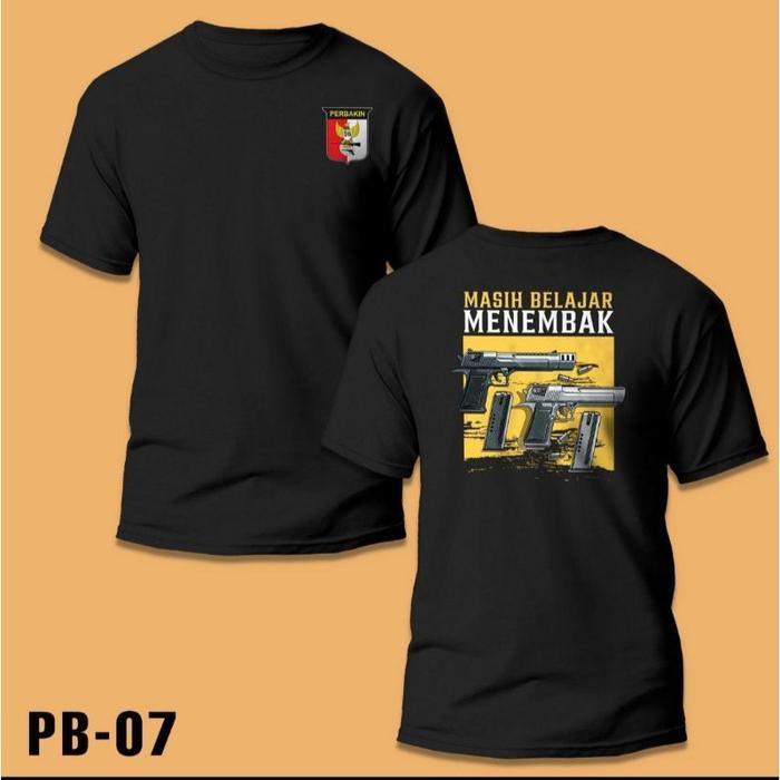 Kaos Perbakin Tshirt Menembak pemburu outdoor tacktical military Original cottonKaos Katun Murni Kao