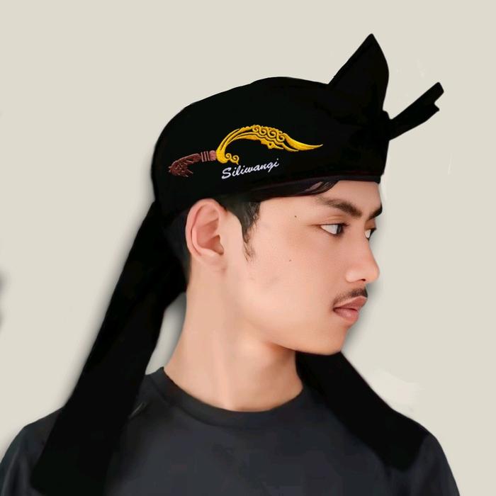 Blangkon Sunda Bordir Siliwangi All Size Dewasa ( Ada Karet+Tali Belakang )