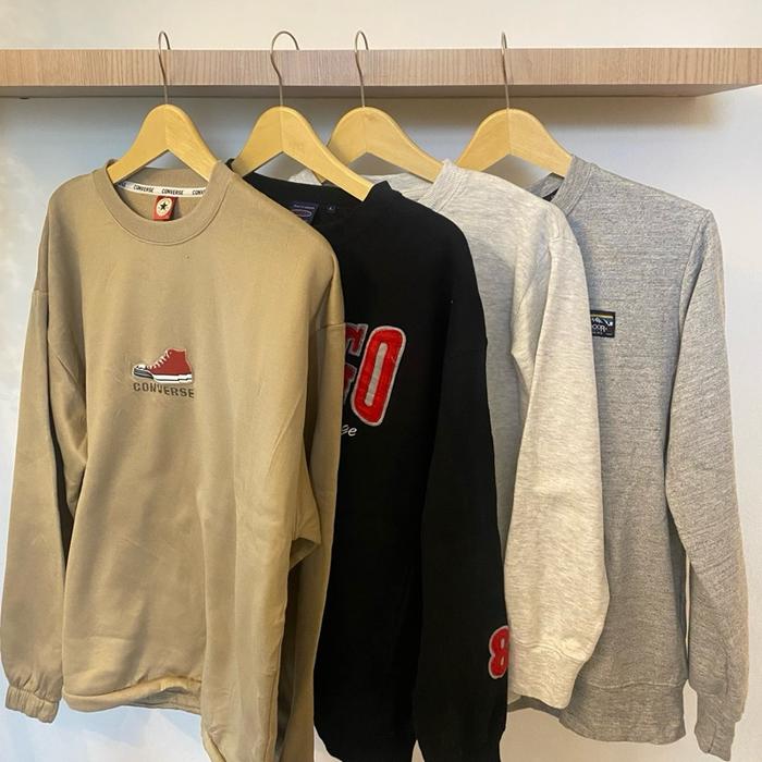 Sweater second ori H&M,Converse,Chicago Atasan Wanita Sweatshirt