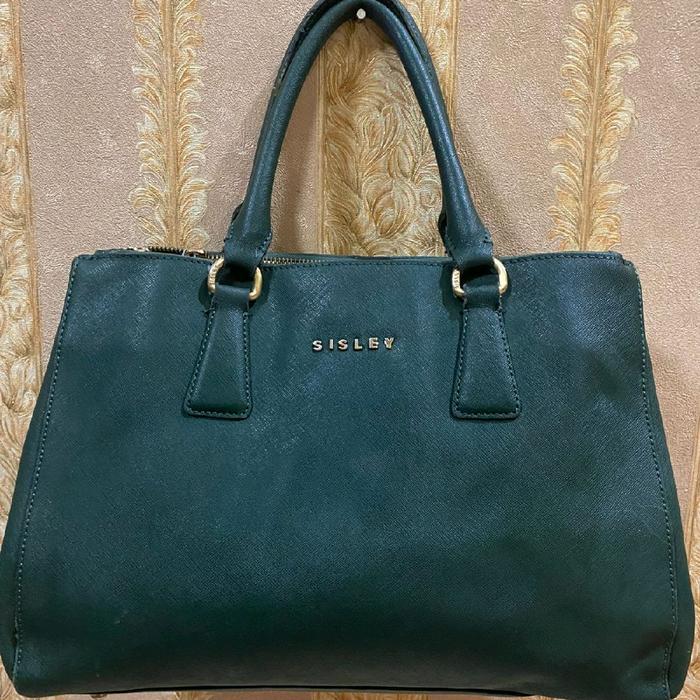 Sisley Tote Kulit Elegan dengan Desain Modern dan Tali Panjang untuk Gaya Anda
