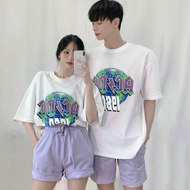 KAOSBRO - Kaos Couple Acdc 1980 - Premium Katun Combed 30s Kain Baju Wanita Pasangan Distro