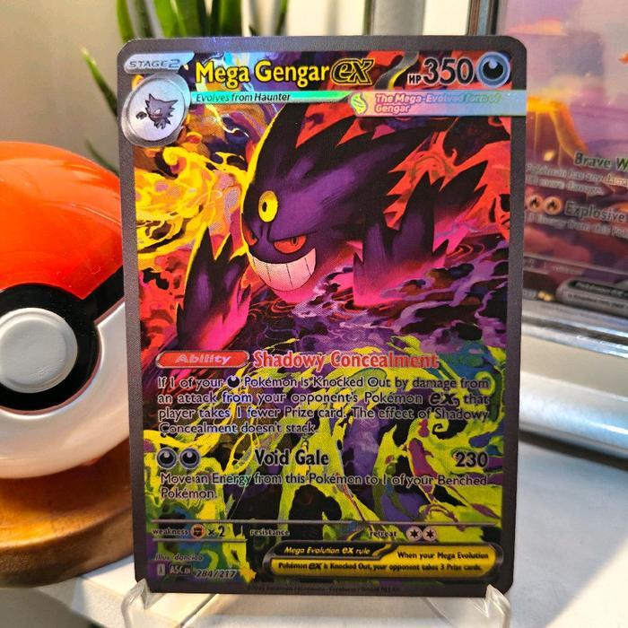 MEGA GENGAR EX SAR (MEGA DREAM) 240/193 SV PALDEAN FATES - REPLICA HOLOGRAM CARDS PSA SLAB KARTU POK