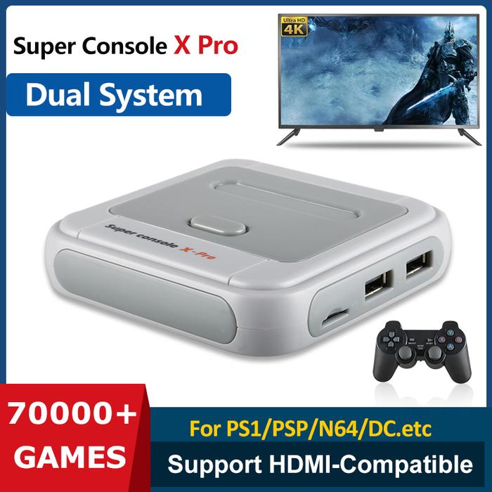 Konsol Super X Pro Retro HD WiFi Mini TV Video Game Player untuk