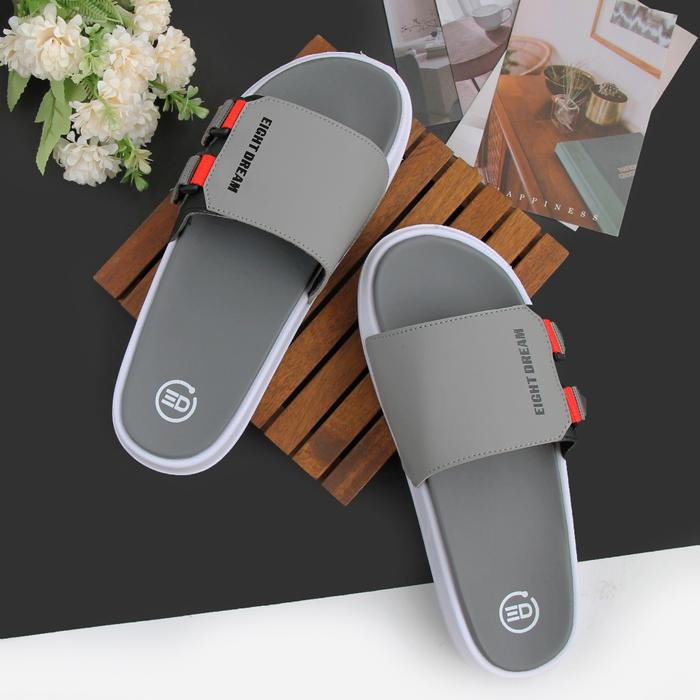Eight Dream - Combine Grey - Sandal slide slop ringan sendal main traveling hotel