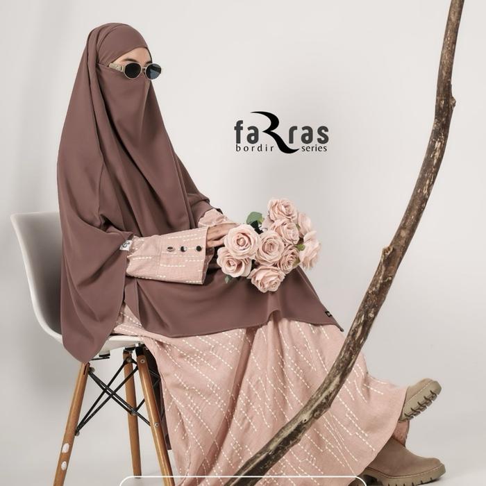 FARRAS NEW SERIES GAMIS SATU SET BY GERAI MIKA FREE CADAR HIJAB JUMBO BAHAN LINEN VENEZIA PREMIUM KE
