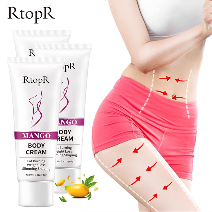 RtopR Mango Krim Peluntur Lemak Perut Cepat Pelangsing Perut Lotion
