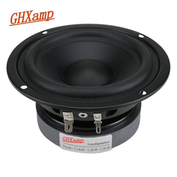 GHXAMP 4.5 Inch Hifi Mid-Bass Speaker 80W 115mm Medium Woofer