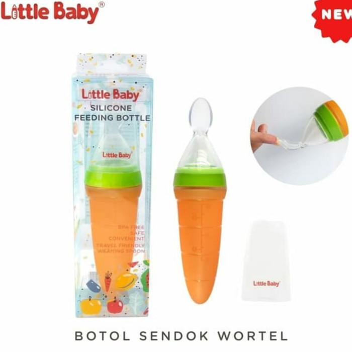 LITTLE BABY Silicone Feeding Bottle Squeeze Feeder Botol Silikon