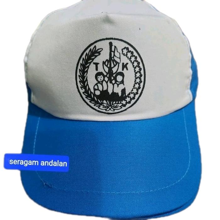 Topi Tk pertiwi biru putih