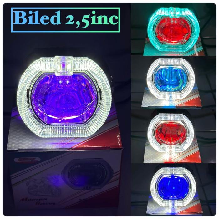READY COD LAMPU DEPAN MOTOR/MOBIL BILED PROJECTOR PROJIE BILED MINI 2.5INCH