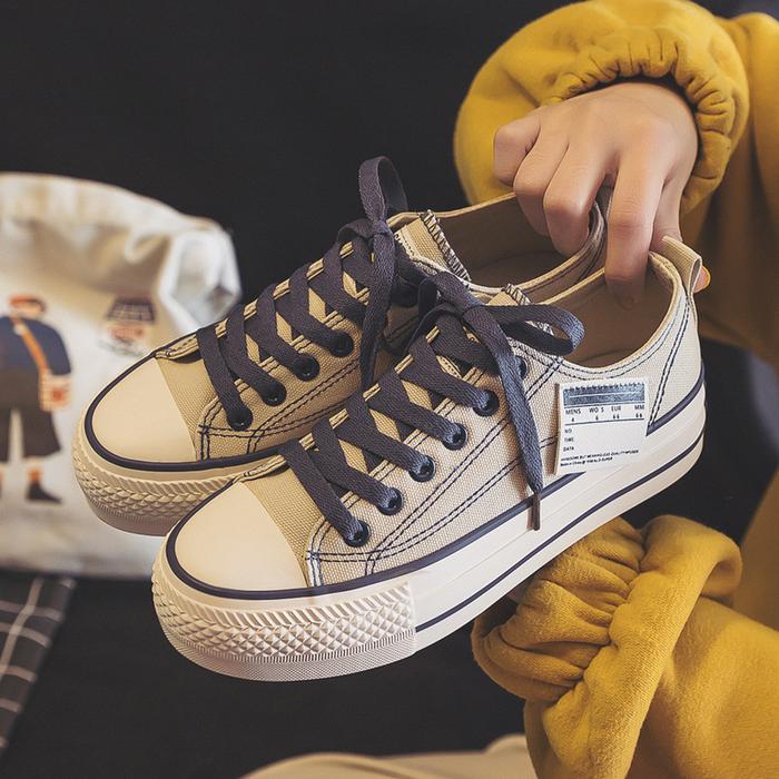 GMN Sepatu Sneakers Kanvas Wanita Kasual Import Meiying Pendek SW-112