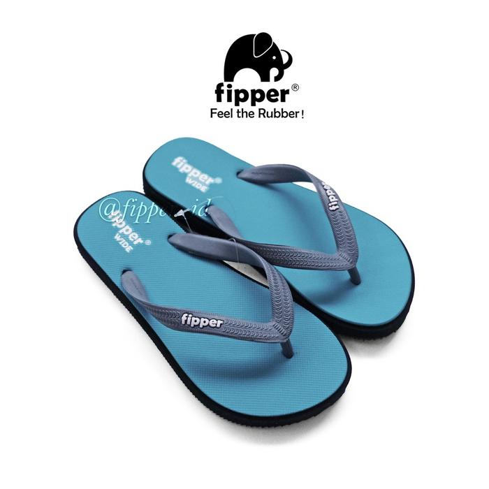 Sandal Fipper Wide Original for Man/Woman - Turquoise/Black/Grey
