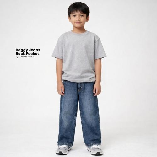 Morrissey Kids - Celana Panjang Denim Skena/Baggy /Carpenter Jeans Anak Laki-Laki/Perempuan Terlaris