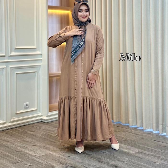 Thalia Dress Bahan Hana By Journey Muslim Wanita Gamis