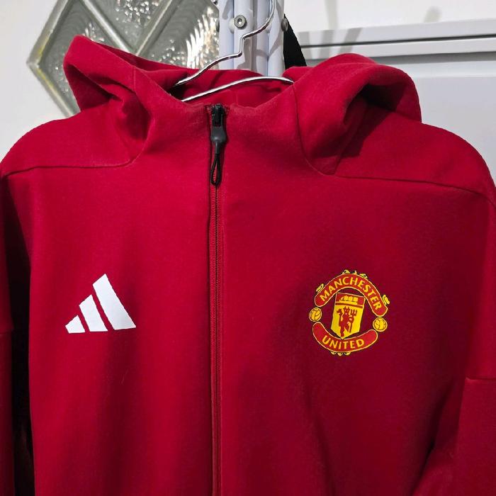 ADIDAS MANCHESTER UNITED FC ANTHEM  JN2901 Jaket Bola Pria ORIGINAL Preloved