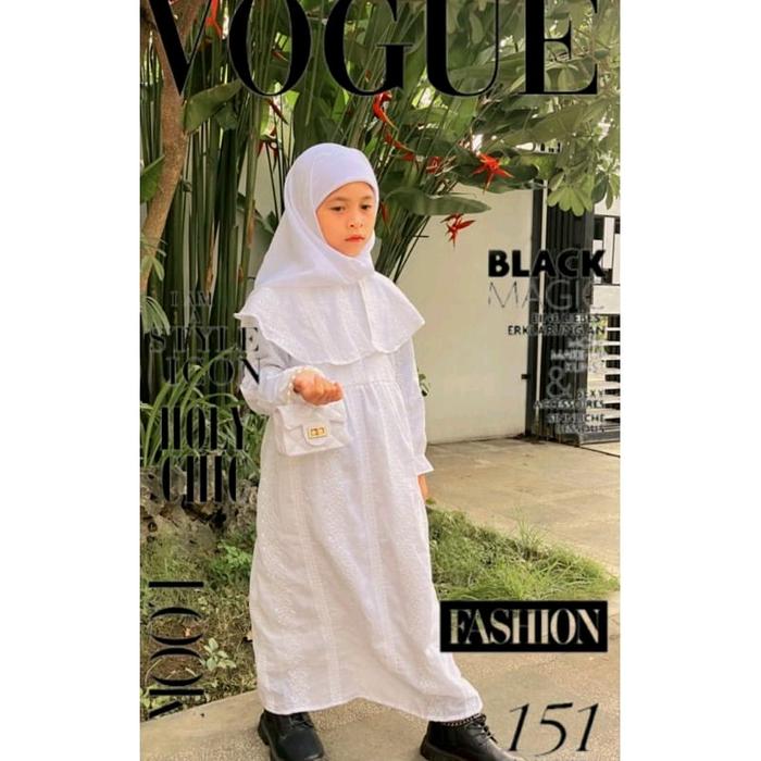 Midi Dress Anak//Gamis anak//bordir gamis style