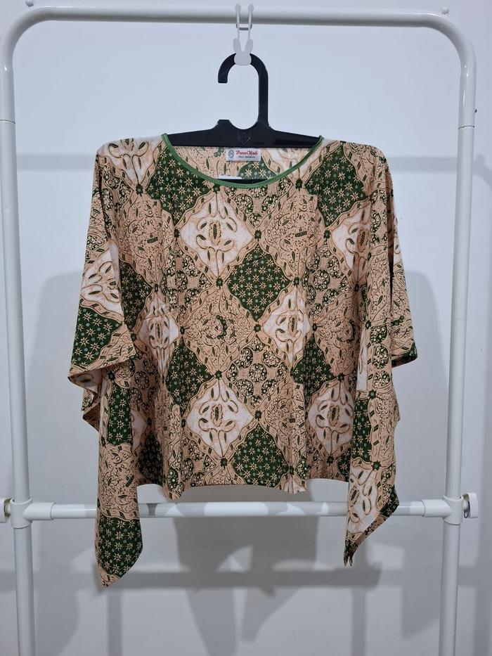 Blouse / Atasan Modern Casual Batik Danar Hadi Model Kelelawar