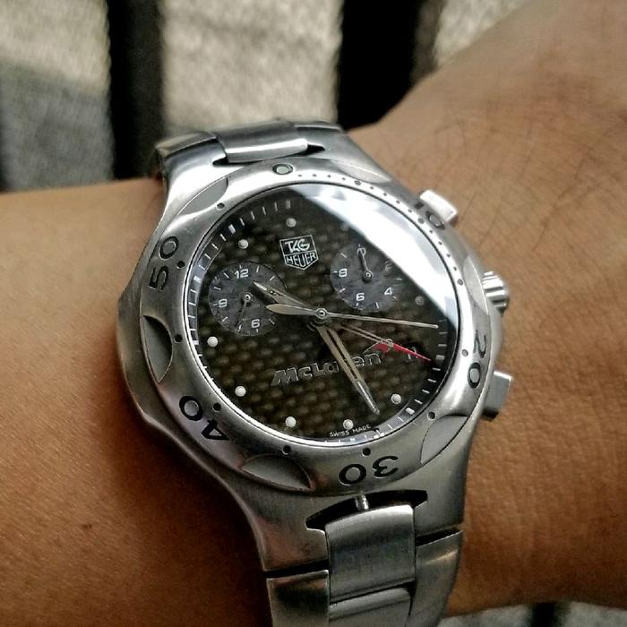 Tag Heuer Kirium McLaren Mercedes MP4 carbon fiber dial Titanium Ti5 Case chronograph Quartz limited