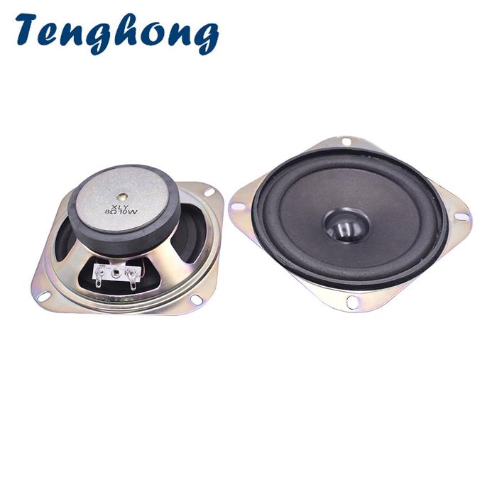 Tenghong 2pcs 4Ohm 8Ohm 10W Paper Bubble Side Loudspeakers 4 Inch