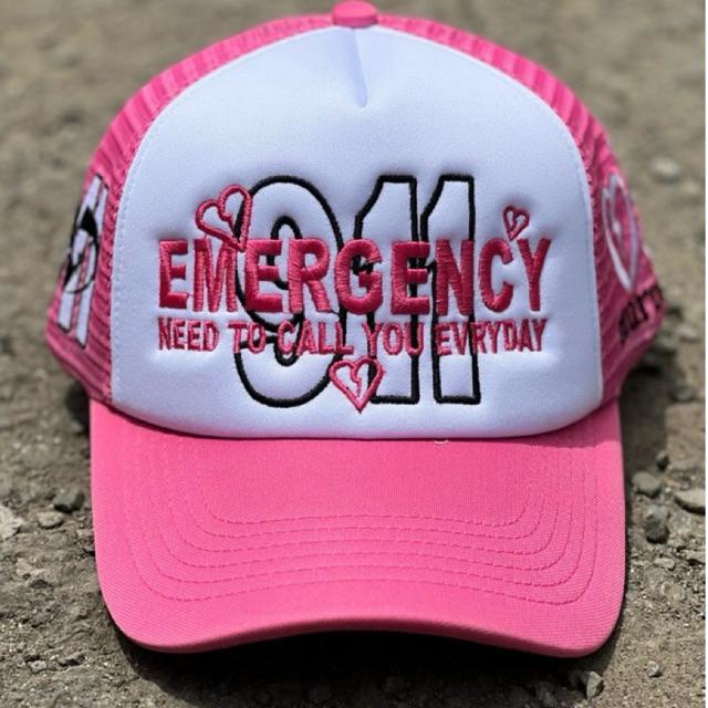 Marcher.ltd Trucker Hat Gency Rosa/Topi Jaring /Topi Pria Wanita