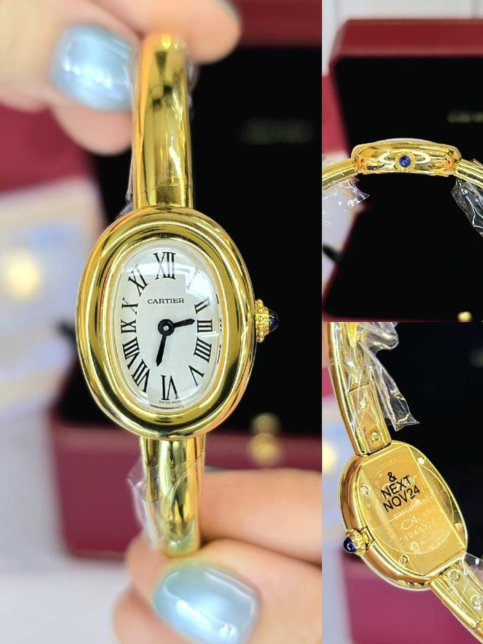 JamCartier Baignoire Watch Gold Set komplit