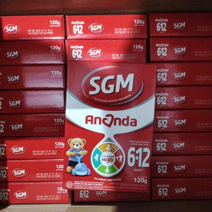 SGM Ananda 6-12 Bulan Susu Bayi 120g Formula Lengkap untuk Pertumbuhan Optimal
