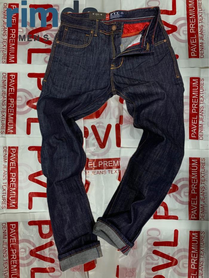 Pavel Jeans Celana Jeans Pavel PVL Original Bahan Auriga Denim Polos Retro Regular Slim Fit Ukuran 2