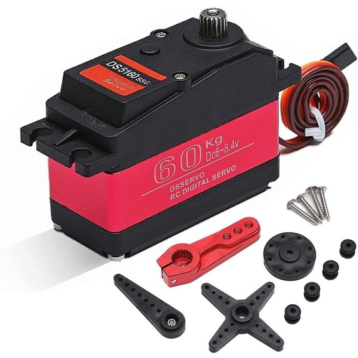 Torsi Tinggi Tahan Air 60Kg 180 ° DS5160 Servo Digital Roda Gigi