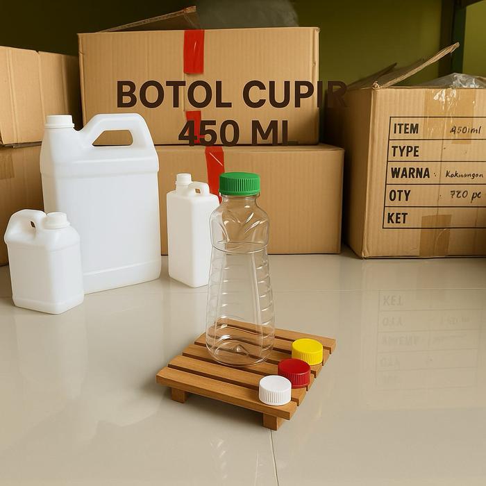 Botol Cupir 450ml (isi 100 pcs) / Botol Sunlight / Botol Plastik 450ml