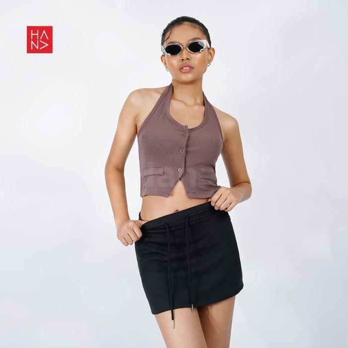 Hana Fashion - Talia Mini Skirt with Strap Rok Pendek Wanita - SK239