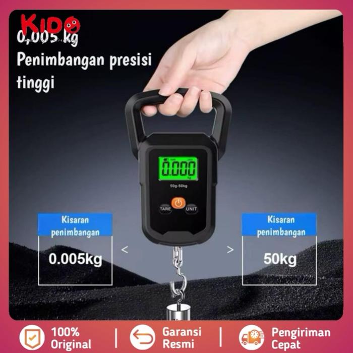 Timbangan Gantung Digital LCD 50KG / Timbangan Elektronik Koper / Timbangan Gantung Mini B-11