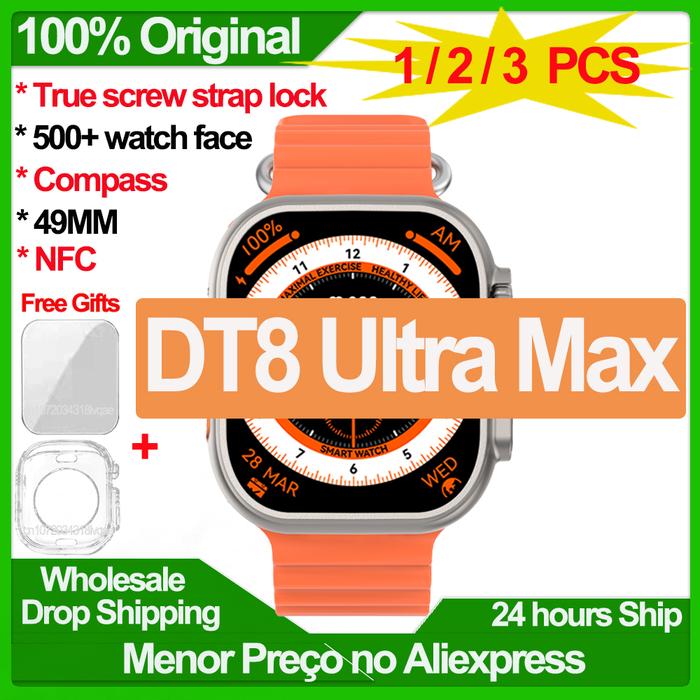 DT8 Ultra Max 49MM Series 8 Ultra Smart Watch Compass NFC GPS Tracker