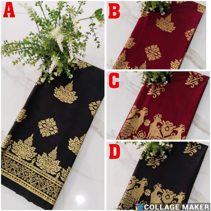 KAIN BATIK HALUS MOTIF PRADA CANDI BARONG SERIAN WARNA DAN MOTIF PRADA BALI BAHAN BATIK PRADA TERBAR