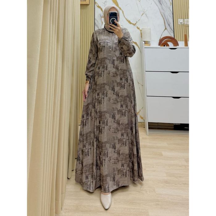 LABAY HIJAB-RAINA DRESSS-GAMIS FASHION JULIA PRINT SUTRA