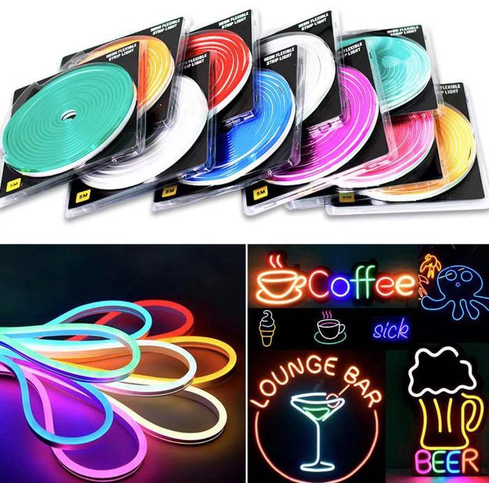 Lampu LED Neon Flex Selang DC 12V 5M Neon flex Flexible 5M