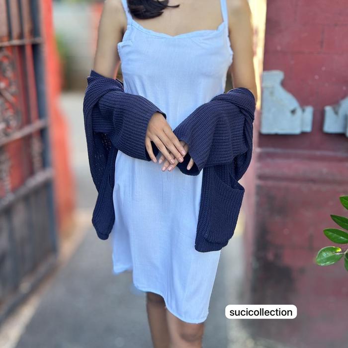 Dress Tank Top / Midi Dress / Baju Tidur Rayon Bali Daster Wanita