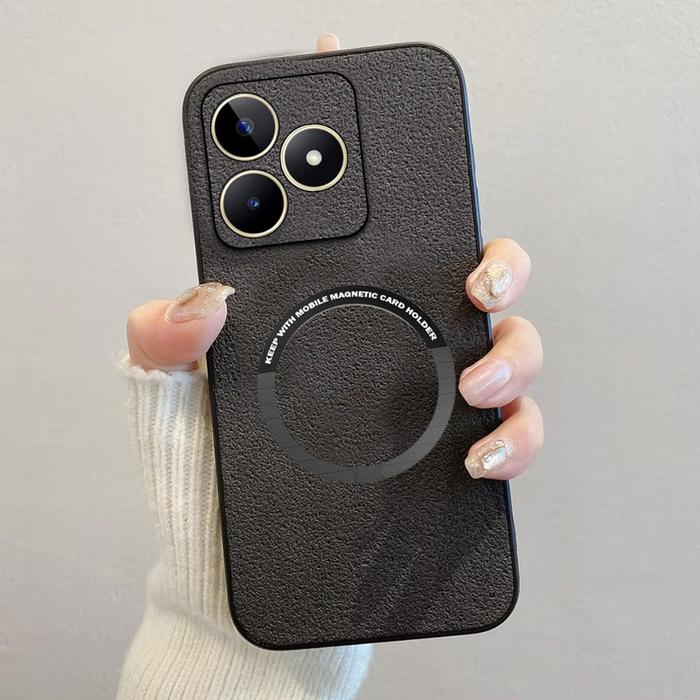 Case Terbaru Realme C53 / C51 / C51S / Note 50 Softcase Luxury Magsafe Leather Magnetic