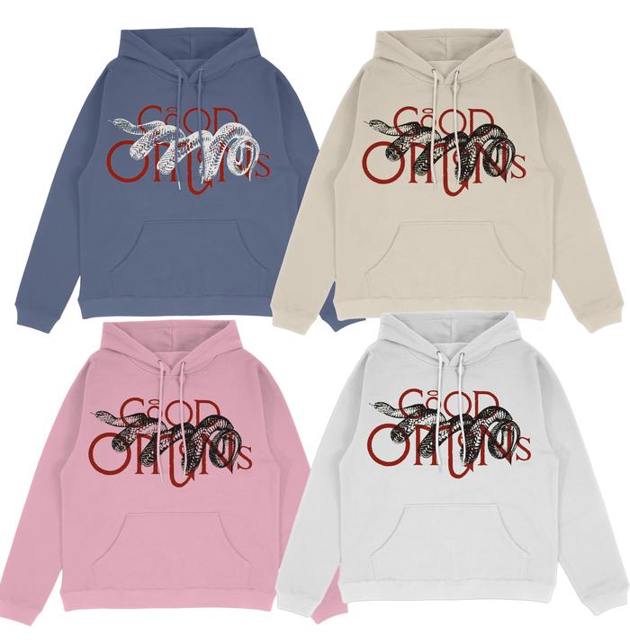 RSCN Hoodie Sweater Jumper Starboy Snake Good Omens Unisex Fleece Tebal 280gsm
